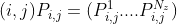 (i,j)P_{i,j}=(P_{i,j}^{1}....P_{i,j}^{N_{z}})